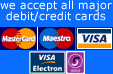 blackpool rocks accept all major credit  or debit cards